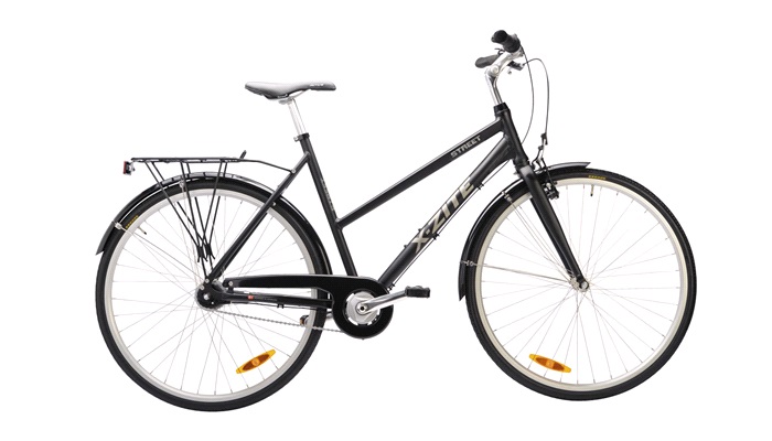 Damecykel 28" alu.street 7-g 54 cm sort
