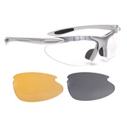 Sonnenbrille m.3 auswechselbaren Gl&auml;sern